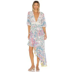 HEMANT AND NANDITA Hana Maxi Dress Multicolor Blue